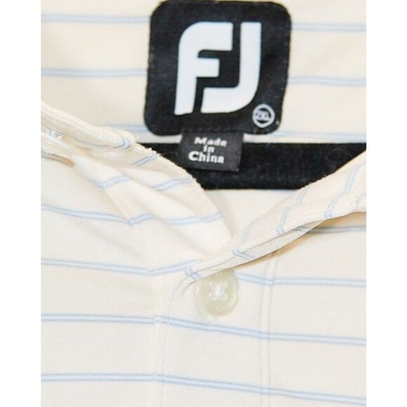 NWT FootJoy Stretch Lisle Pinstripe Self Collar Polo 2XL - Picture 5 of 5